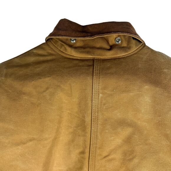 Carhartt Coveralls Mens 54 Short* Brown X02 Arctic Quilt Lined Duck Canvas Work - Picture 6 of 16